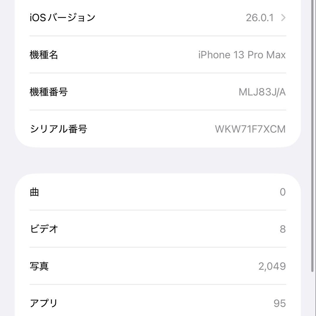 iPhone13 Pro Max 256GB グラファイト