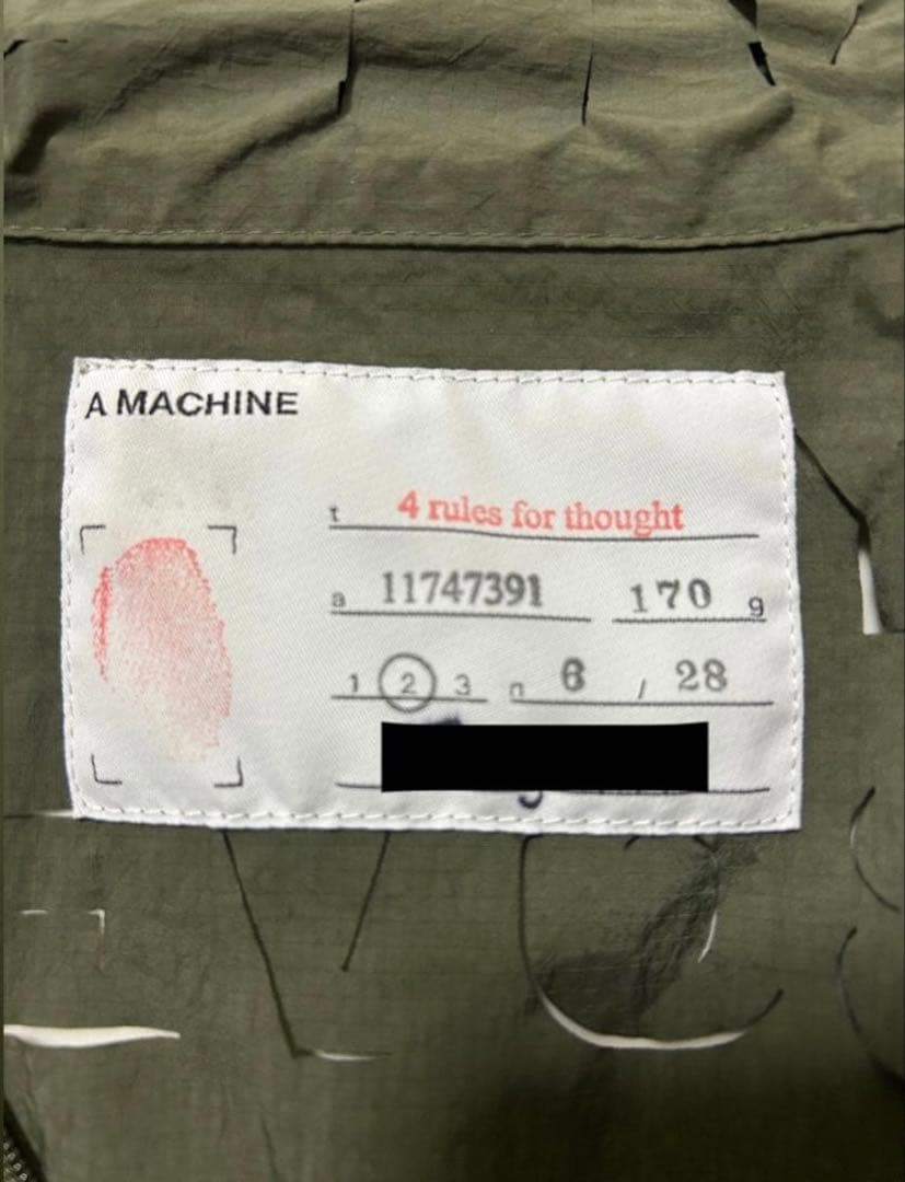 a machine ジャケット