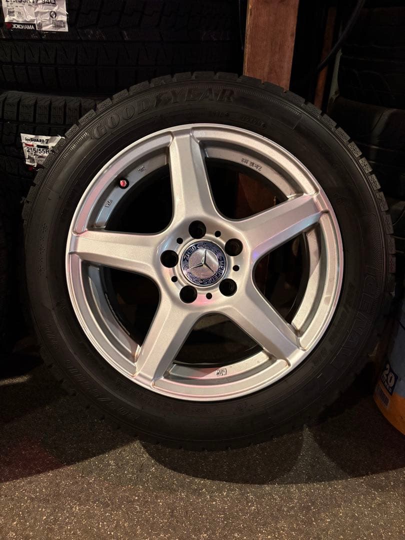 ◇送料込み◇ 205/55R16 中古スタッドレスアルミセット　ベンツCクラス