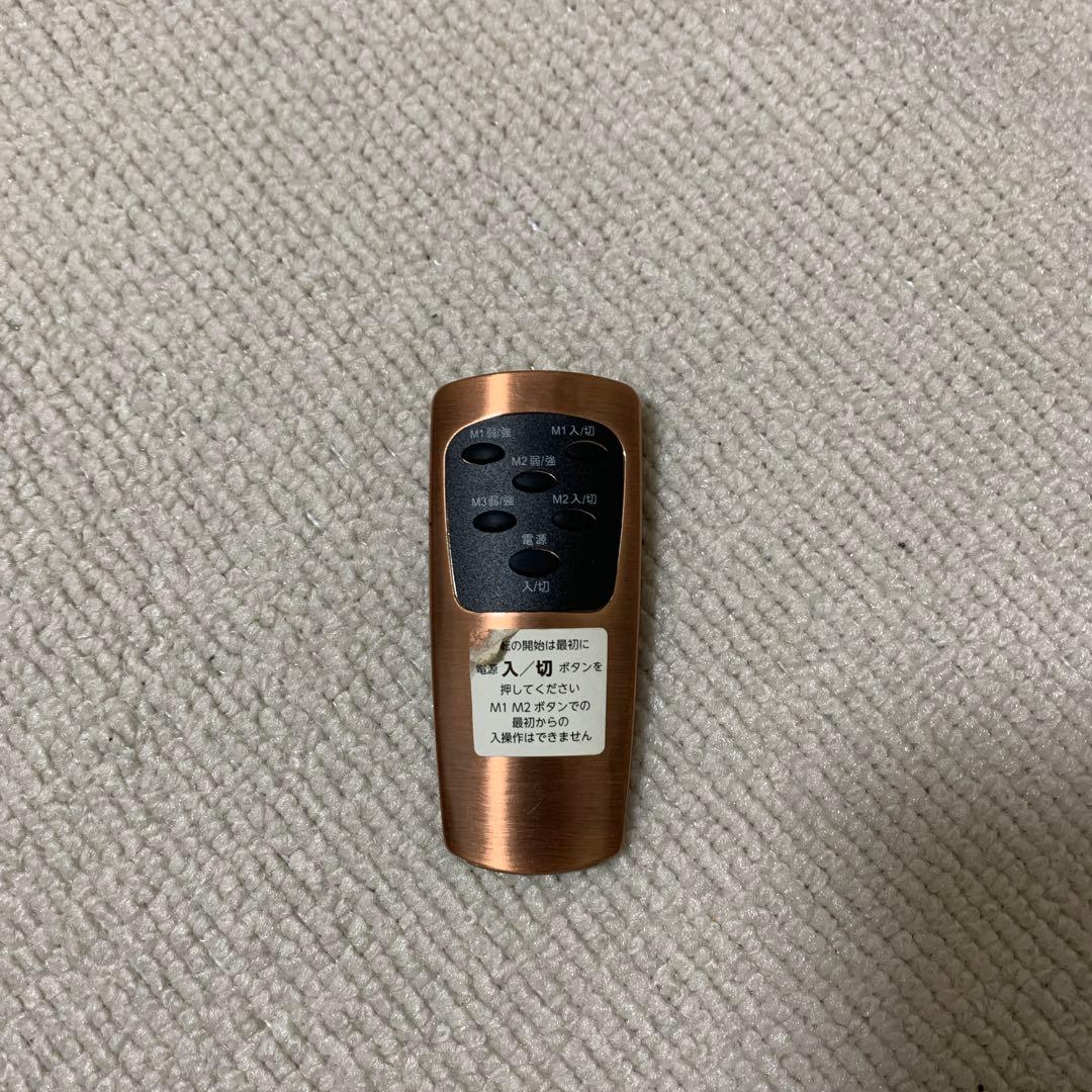 ドウシシャ ブラウン スタンド タワー型扇風機 3ファン リモコン付き