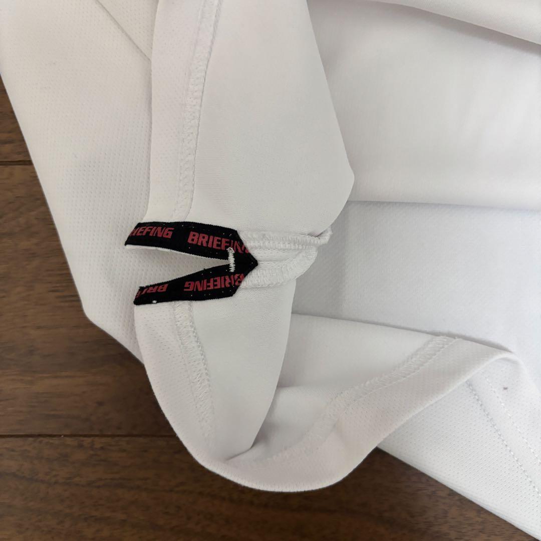 BRIEFING バイカラーポロシャツ ブラック×ホワイト　 Lサイズ