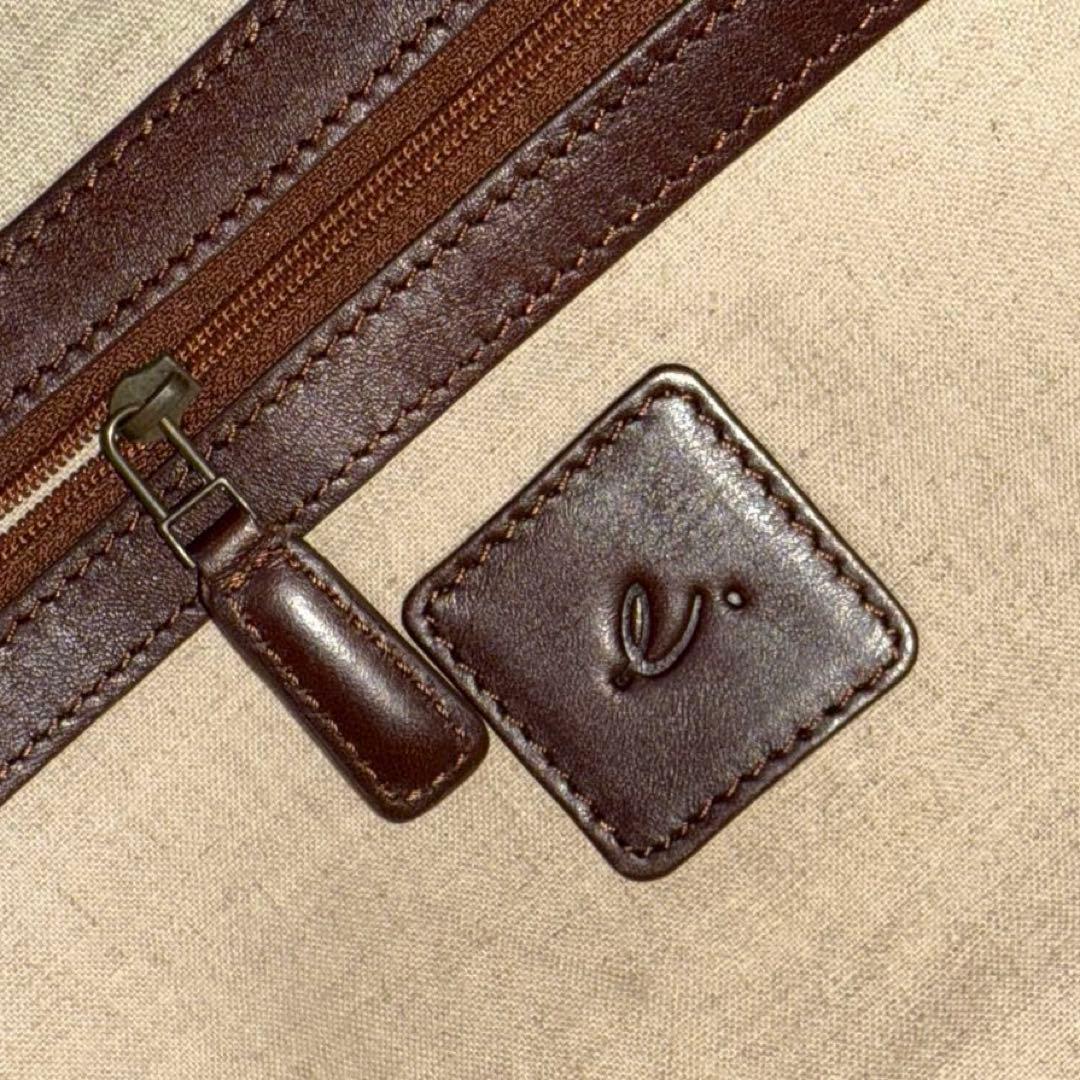 ⭐️新品未使用⭐️　マザーハウス　イントレチャート　ハンドバッグ　レザー　ブラウン