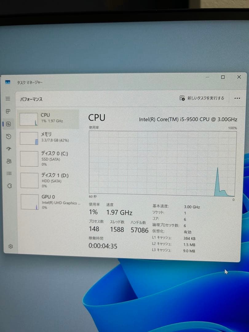 Fujitsu ESPRIMO デスクトップPC D588/CX
