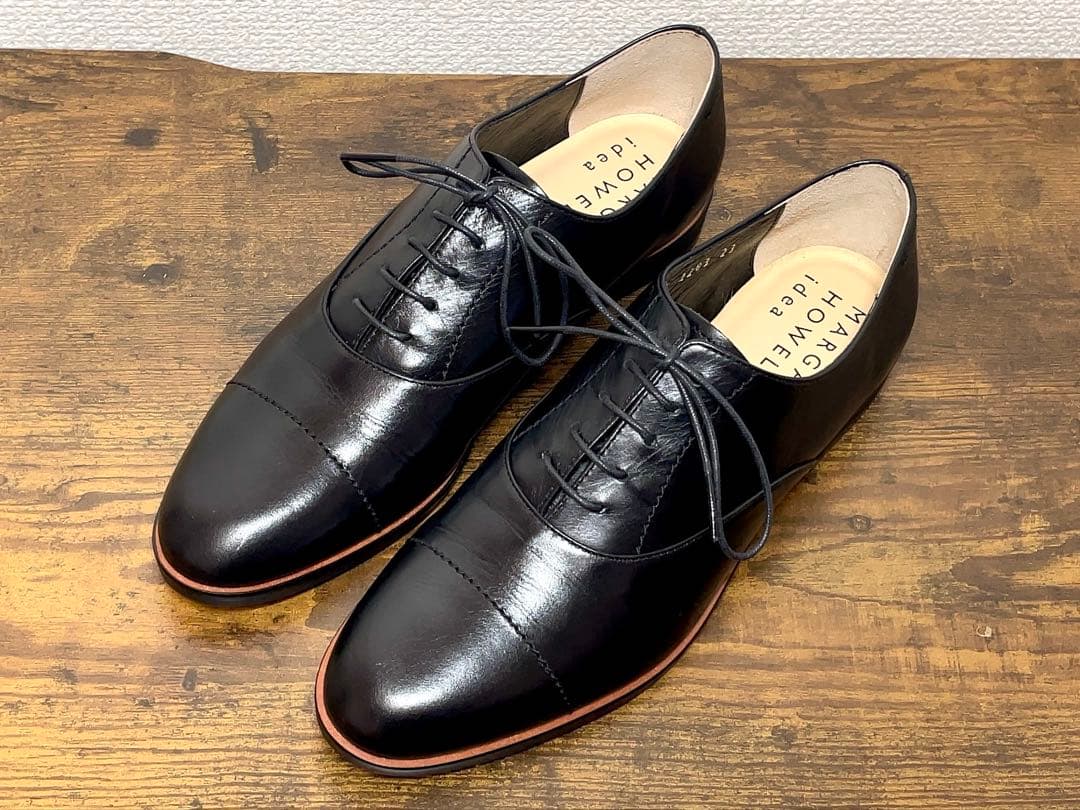 MARGARET HOWELL idea ストレートチップ ブラック 23 革靴