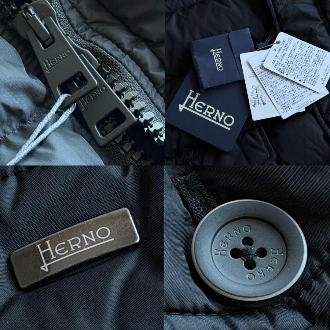 新品タグ付/XXXL HERNO ヘルノ ダウン　ネイビー 54 メンズ