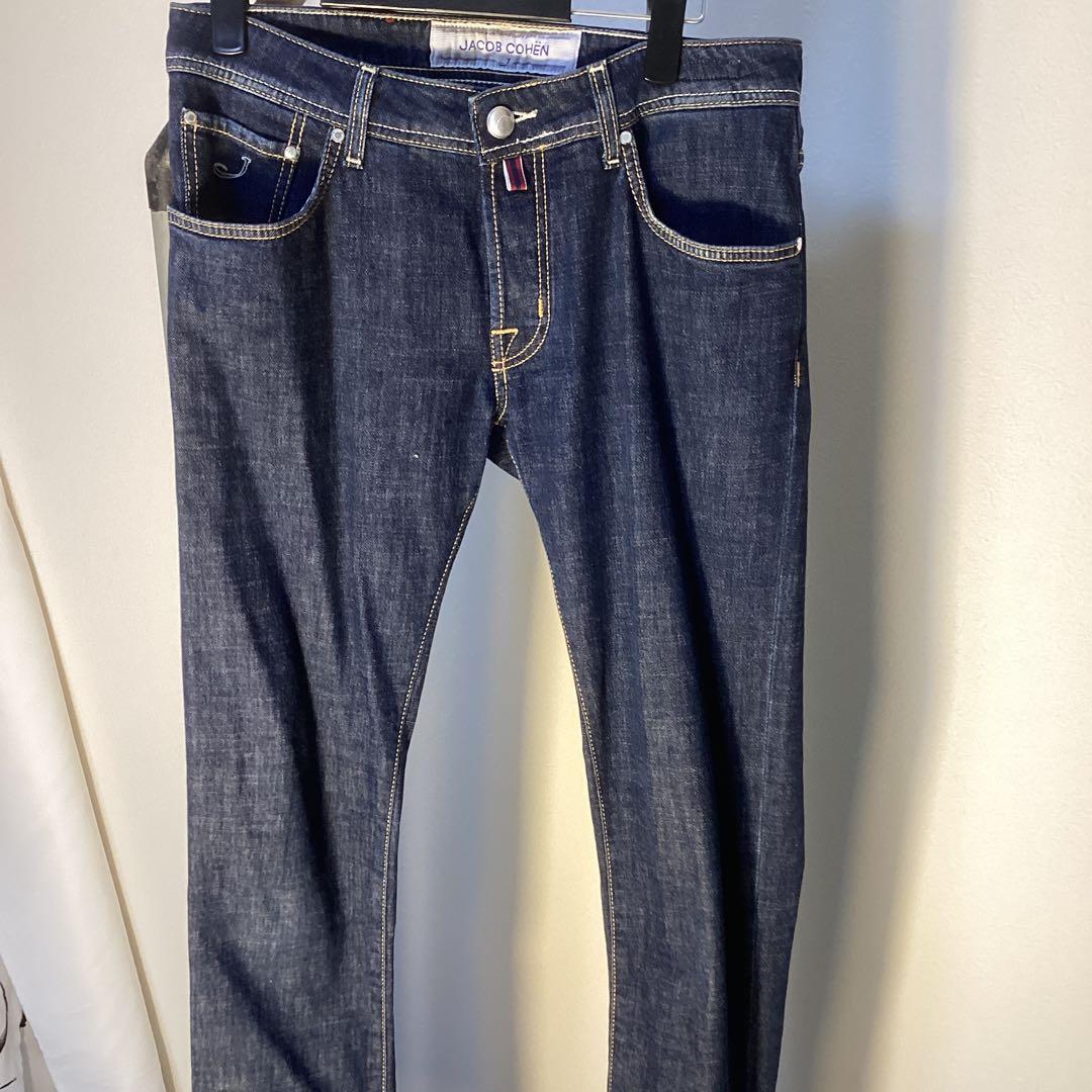 ヤコブコーエン　JACOB COHEN濃紺ストレートデニムW32