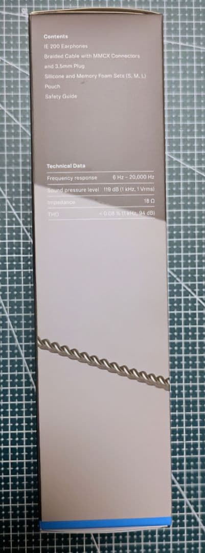 【美品】Sennheiser IE 200 有線 モニターイヤホン