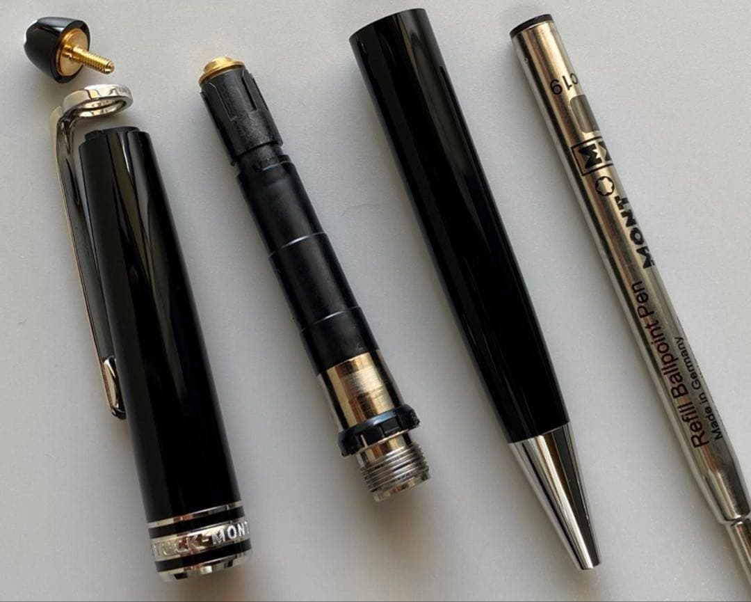 モンブラン プラチナライン P164 プラチナｘブラック ボールペン