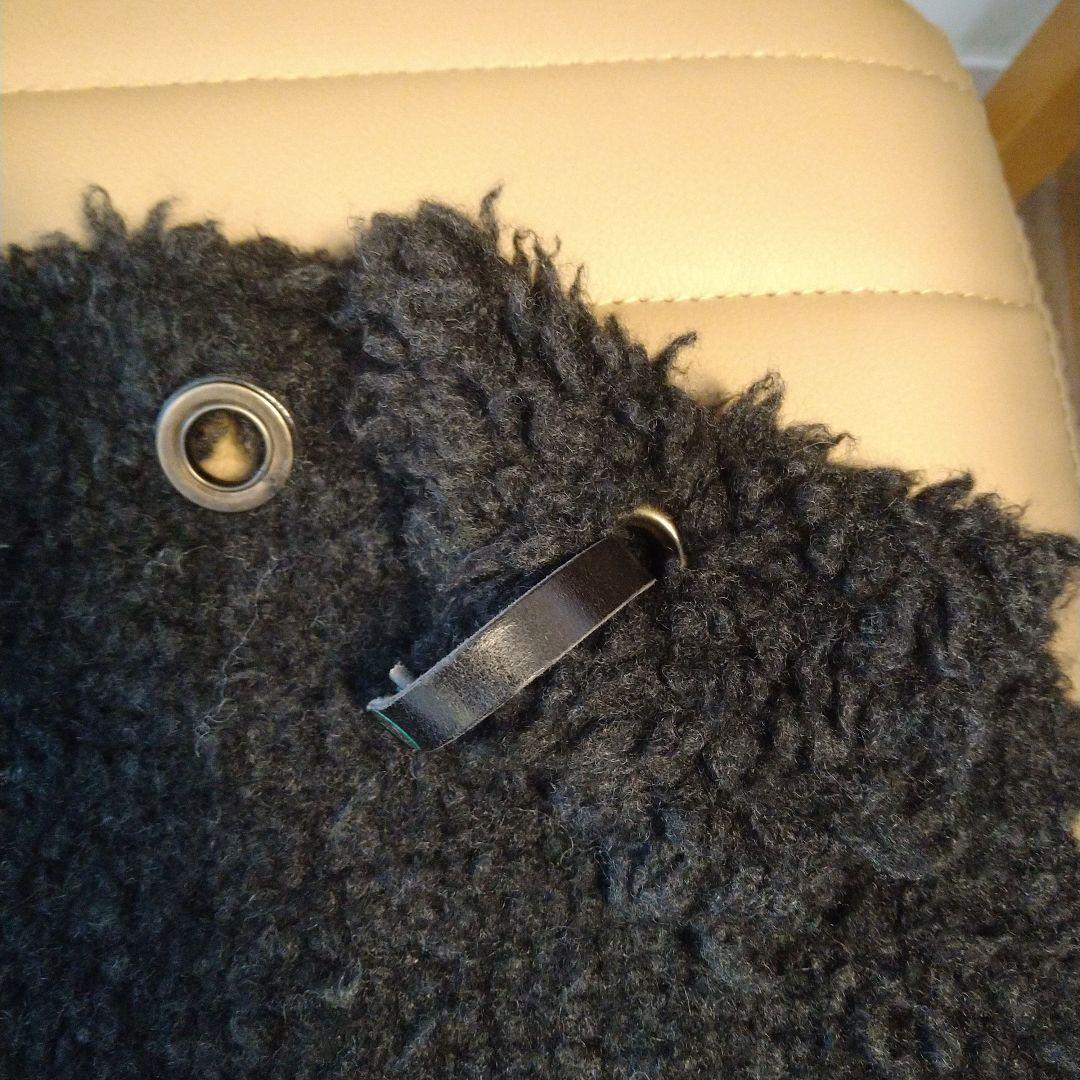 エバゴス　ebagos　籐製ファー付きかごバッグ