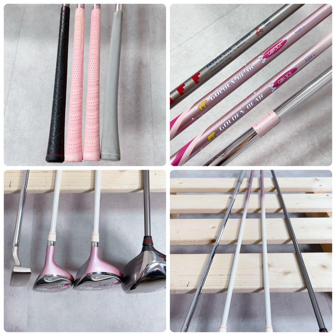 X432 オノフ 他 レディース ゴルフ クラブ セット ゴールデンベア