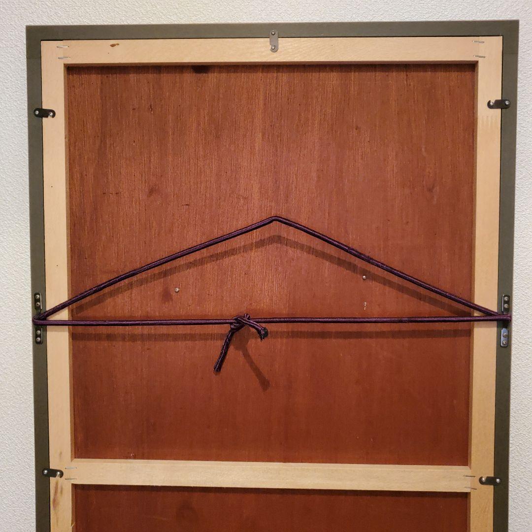 額縁と布地(帆布のような布)