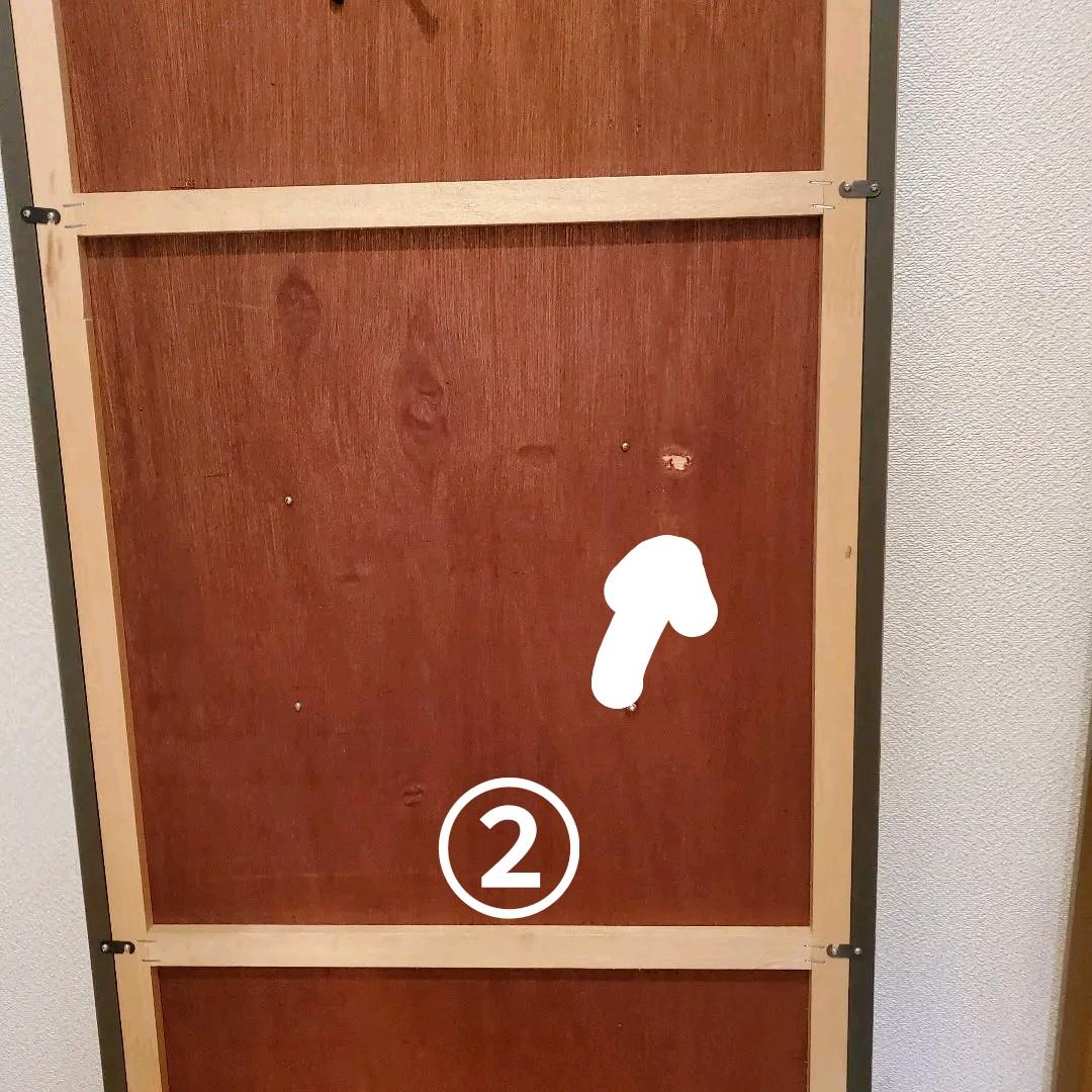 額縁と布地(帆布のような布)