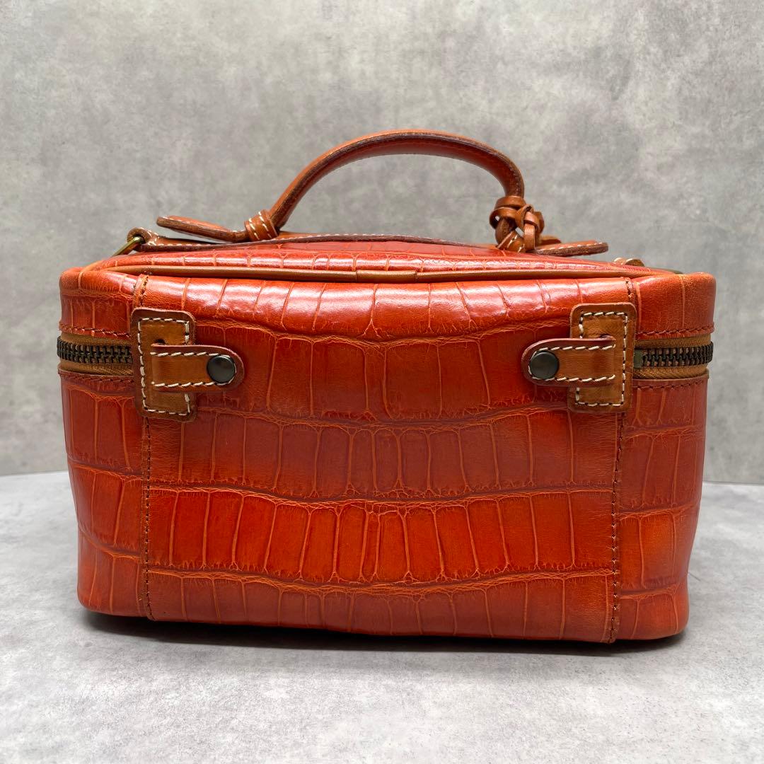 Felisi フェリージ 9436 クロコ型押し レザー バニティケース