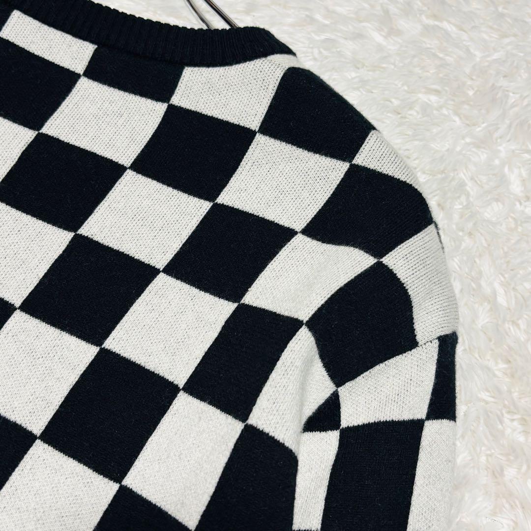 希少 ビームスゴルフ 別注 フレッドペリー 防風 セーター チェッカーフラッグ柄