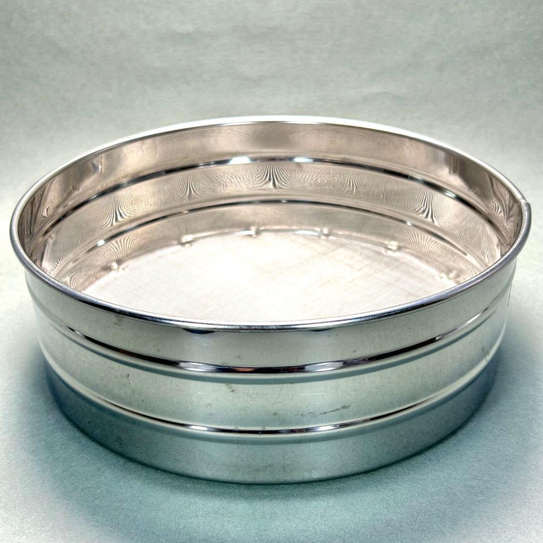 灰篩　3個セット　『六方式灰篩　細目　中目　荒目』　ステンレス製　茶道具　工芸品