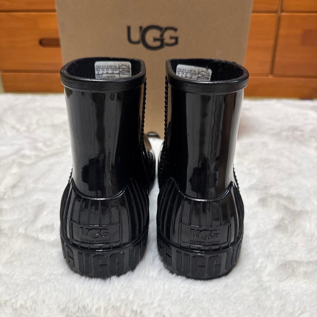 UGG アグ　ブーツ　レインブーツ　ブラック　25cm