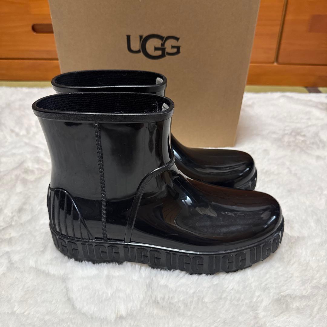 UGG アグ　ブーツ　レインブーツ　ブラック　25cm