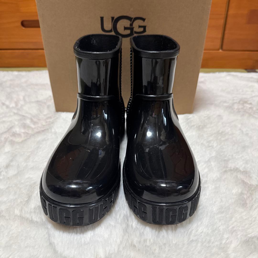 UGG アグ　ブーツ　レインブーツ　ブラック　25cm