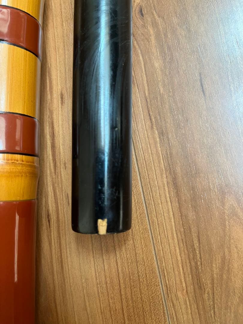 石鯛和竿　竿敏作　３本半継ぎ竹竿　石鯛竿