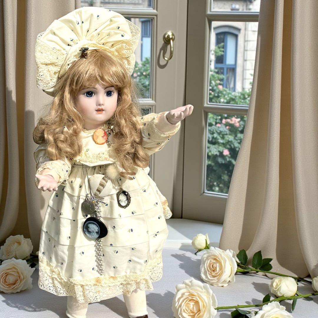 ようこ ビスクドール エデン べべ ホワイト ドレス ボネ 箱 証明書