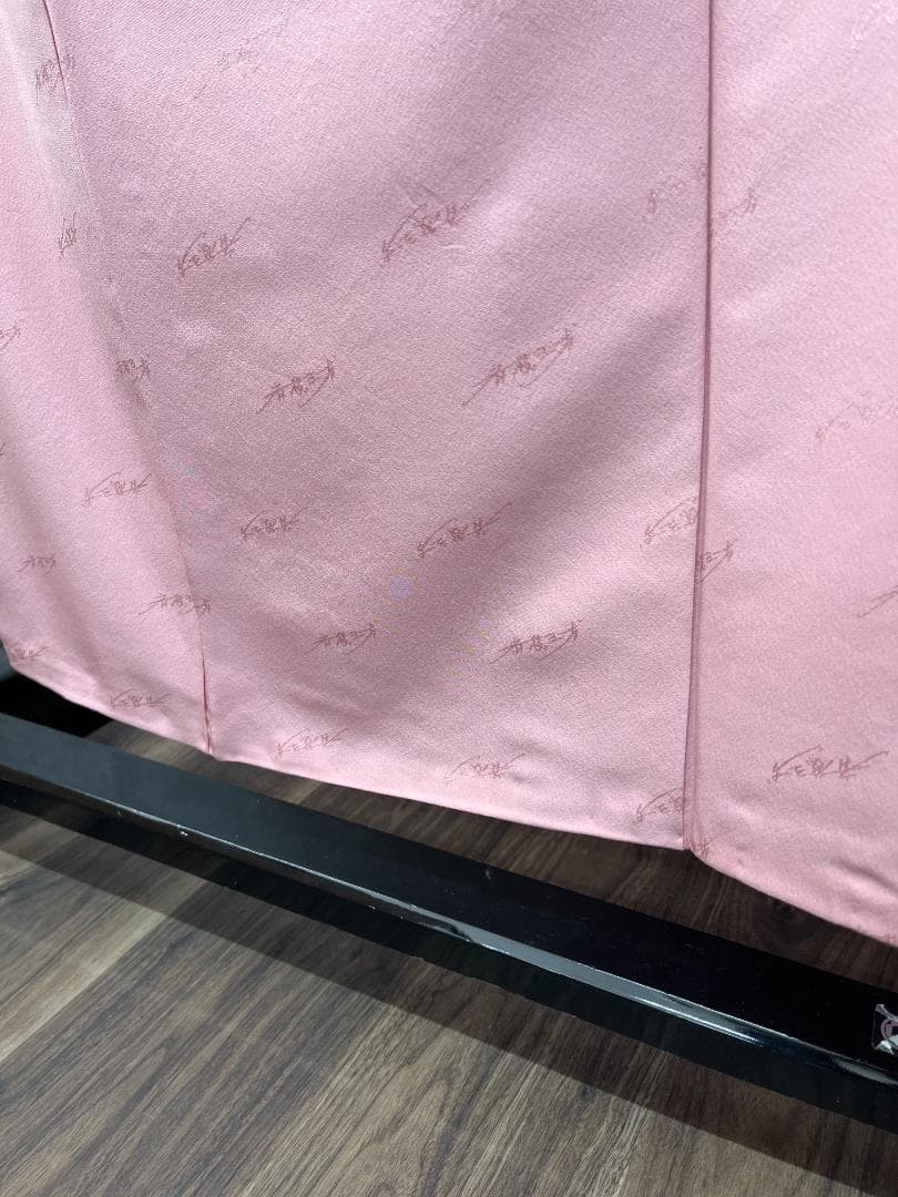 T005 訪問着 斉藤三才 ピンク 鶴 着丈152cm 和装 着物