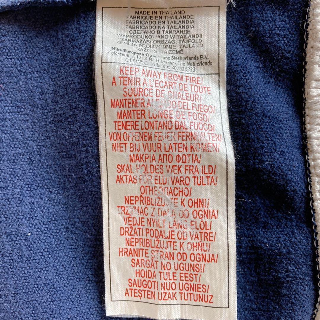 【NIKE】トラックジャケット M マルチカラー 刺繍ロゴ ネイビー