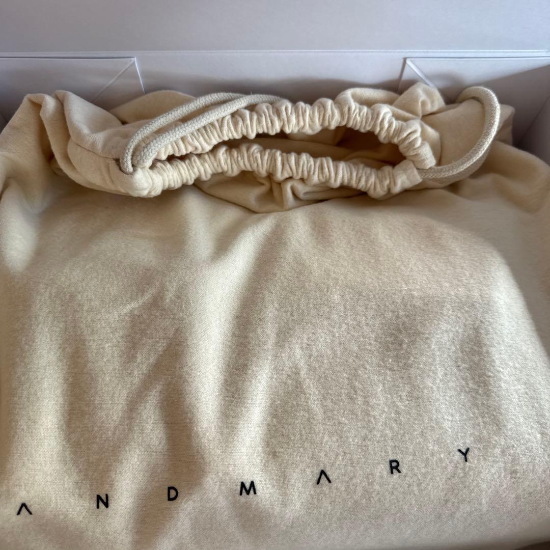 バッグ BLK ANDMARY VALENTINE RIBBON LEATHER BAG