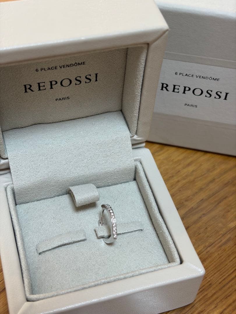 専用＊レポシ Antifer ホワイトゴールド パヴェダイヤモンドピアス