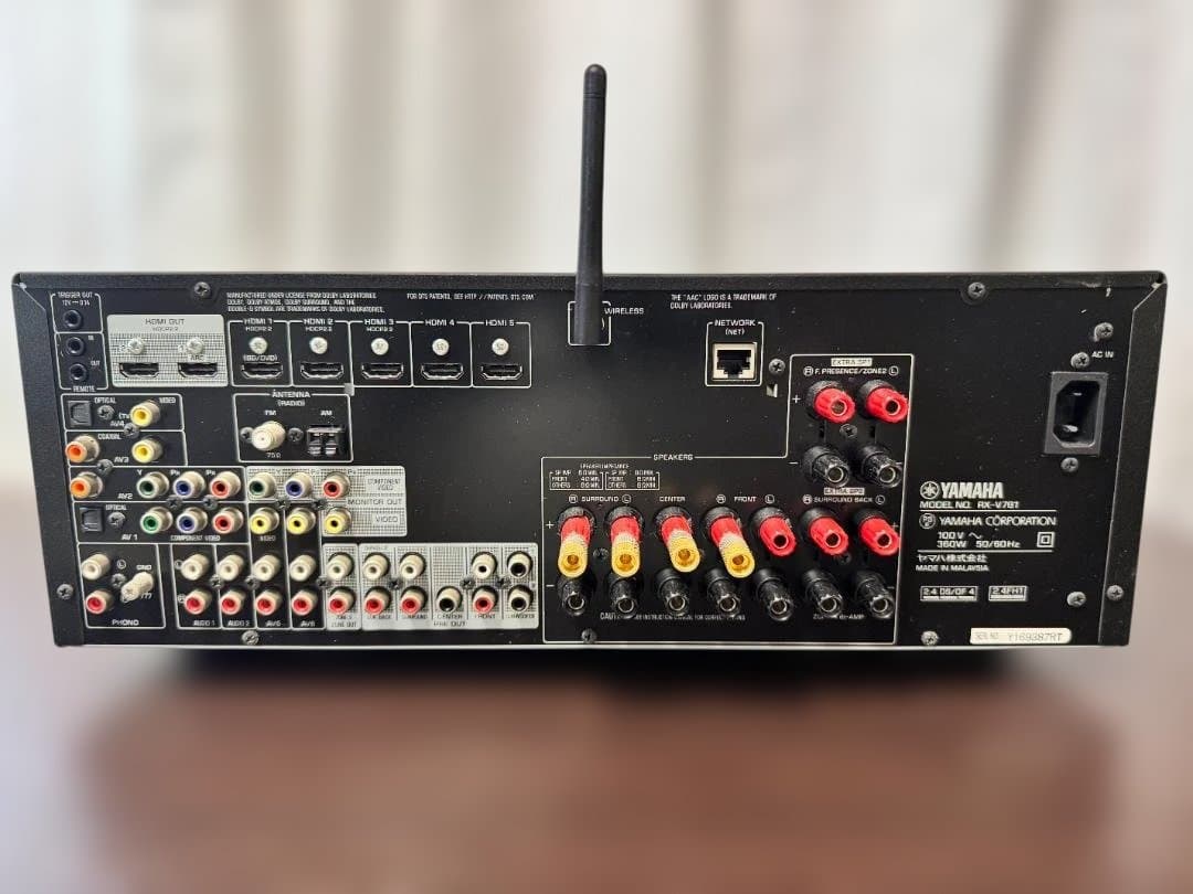 Yamaha RX-V781 AVレシーバー ブラック