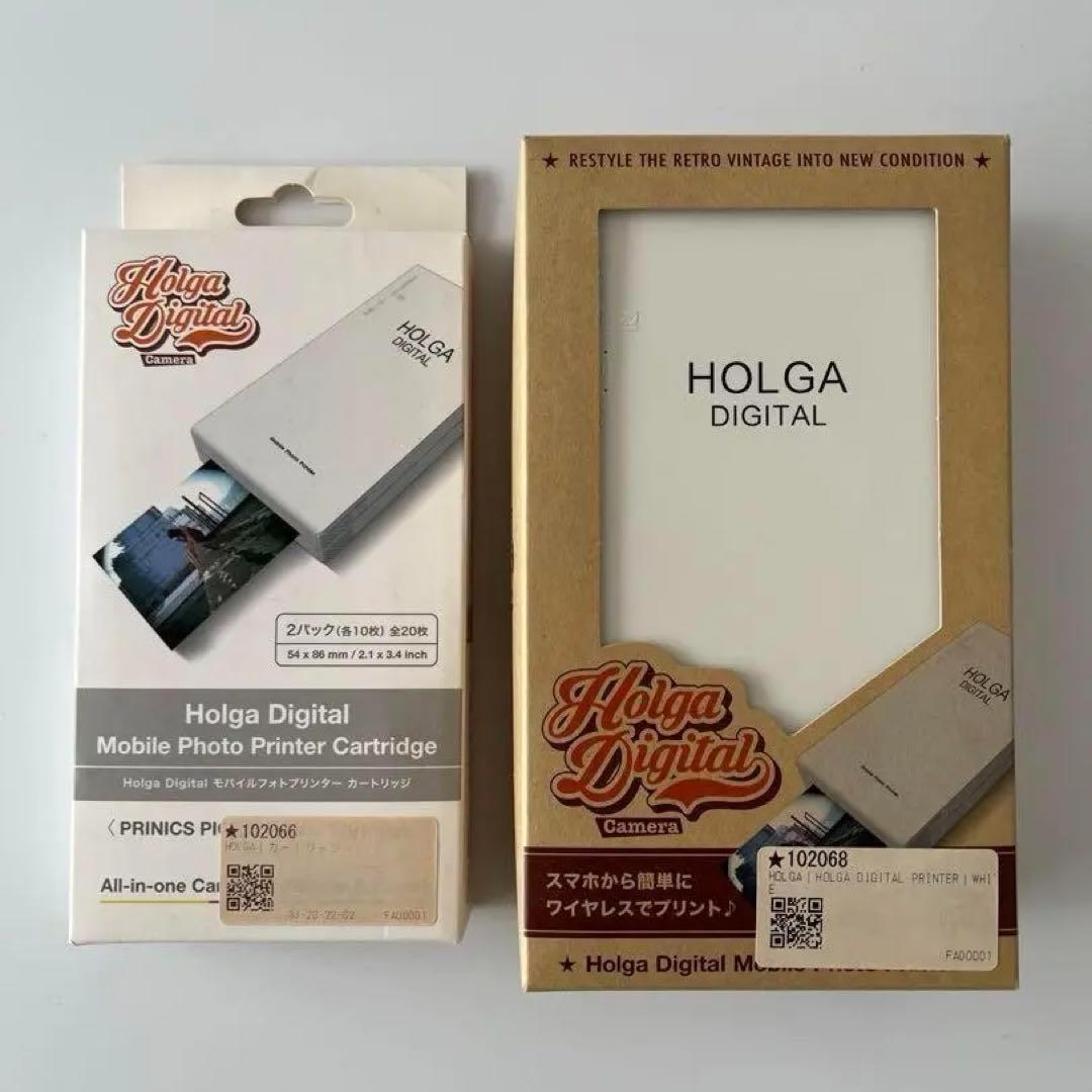 新品　HOLGA DIGITAL　モバイルフォトプリンター　4色防水加工　白