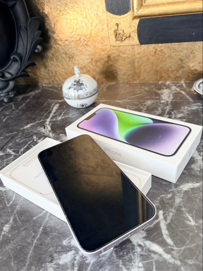 愛mama♡美品iPhone14 Plus 512GB パープル SIM