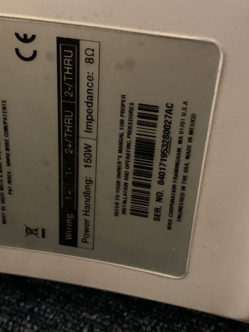 ②2本　BOSE Panaray System 502A スピーカー金具付