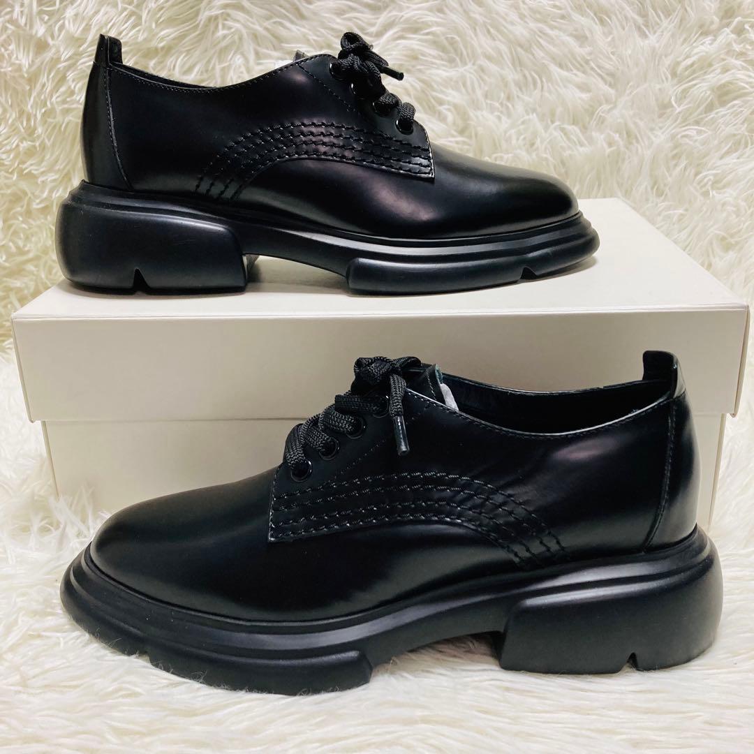 エンポリオアルマー二　UK4 ブラック　プラットフォーム　シューズ　厚底　23㎝