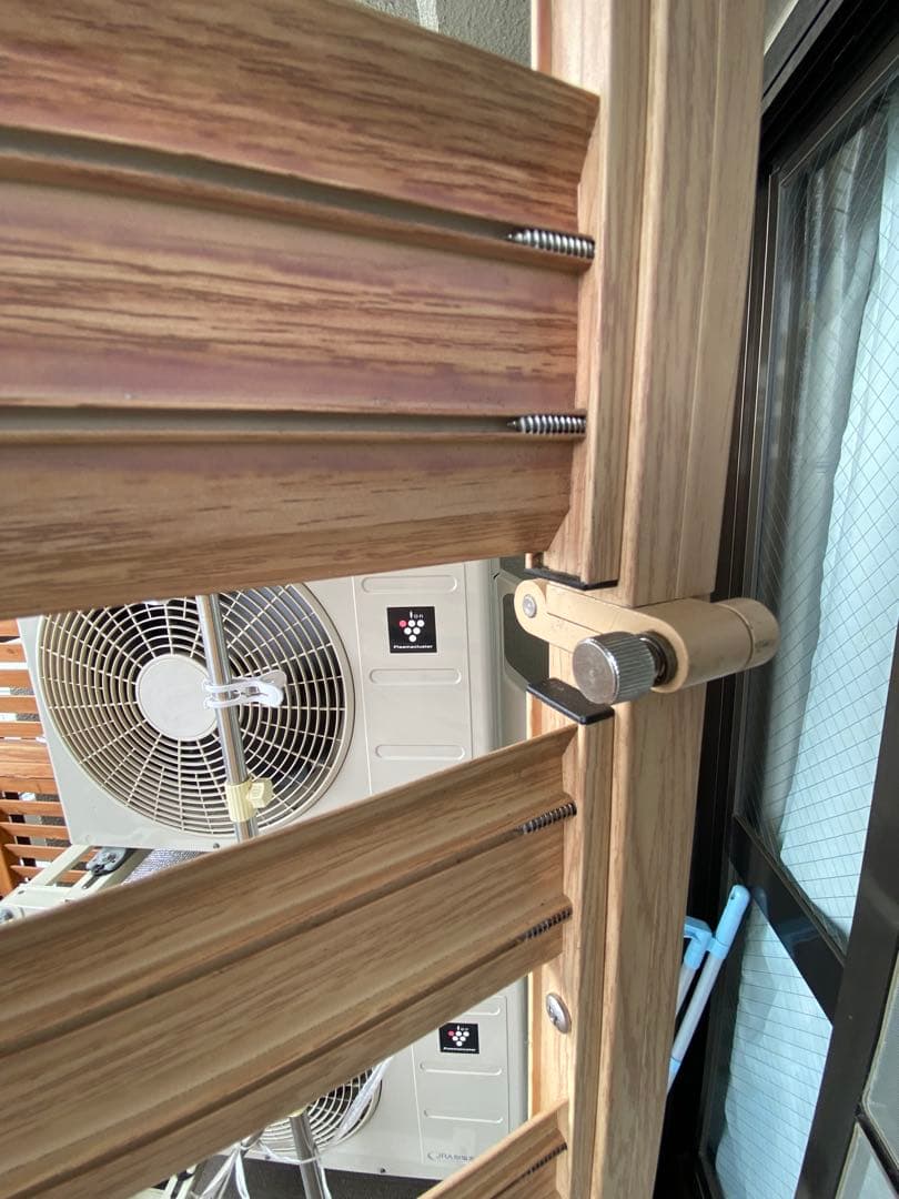 アルミ　畳めるフェンス　60✖️180センチ　木目調ナチュラルブラウン