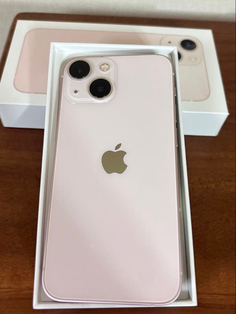 美品iPhone 13 mini ピンク　箱コード付き