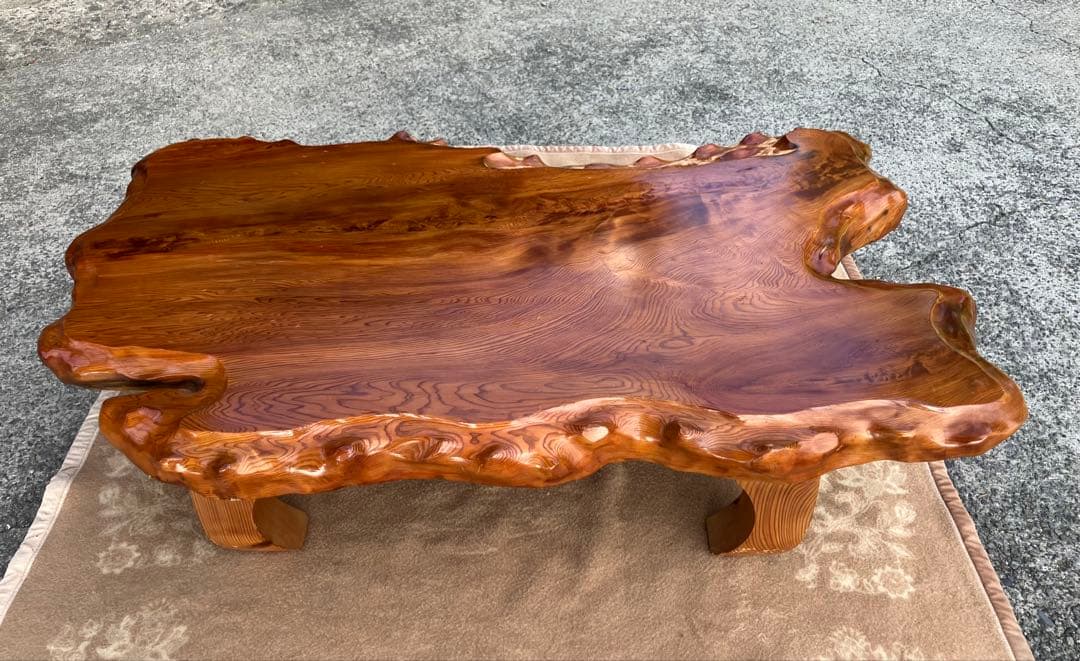 【カカオ様】一枚板 天然木 ローテーブル 130cm幅