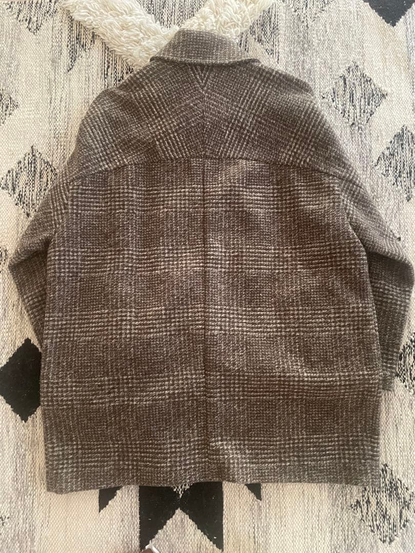 スピックアンドスパンWスライバーチェックハーフコート