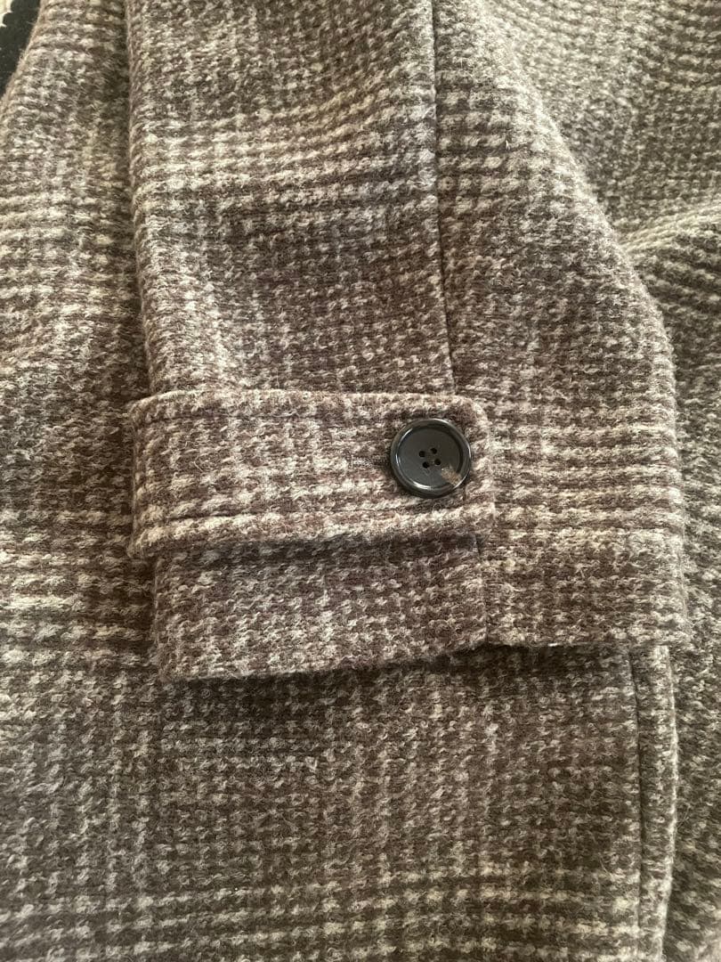 スピックアンドスパンWスライバーチェックハーフコート