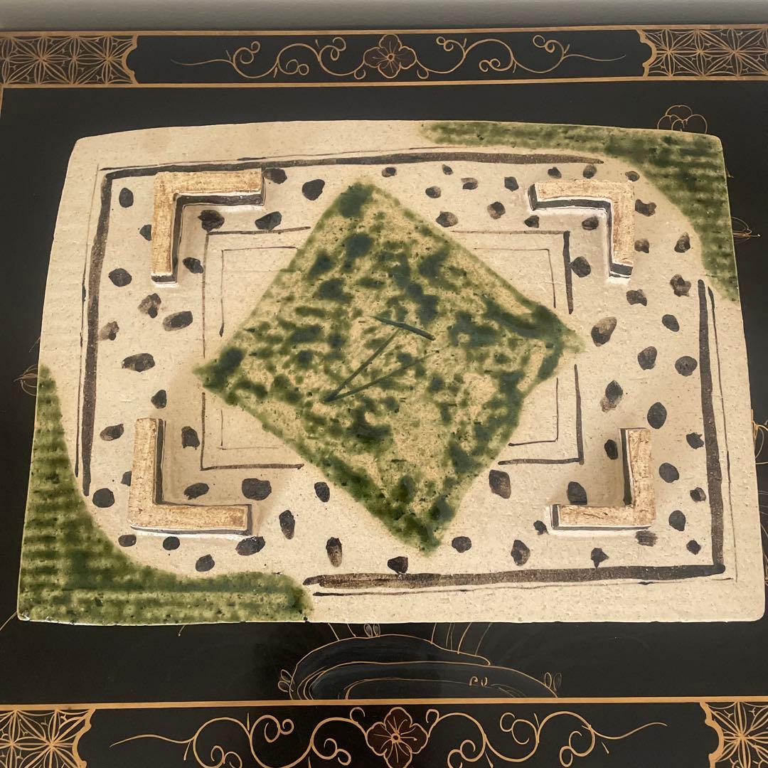 織部　まな板皿