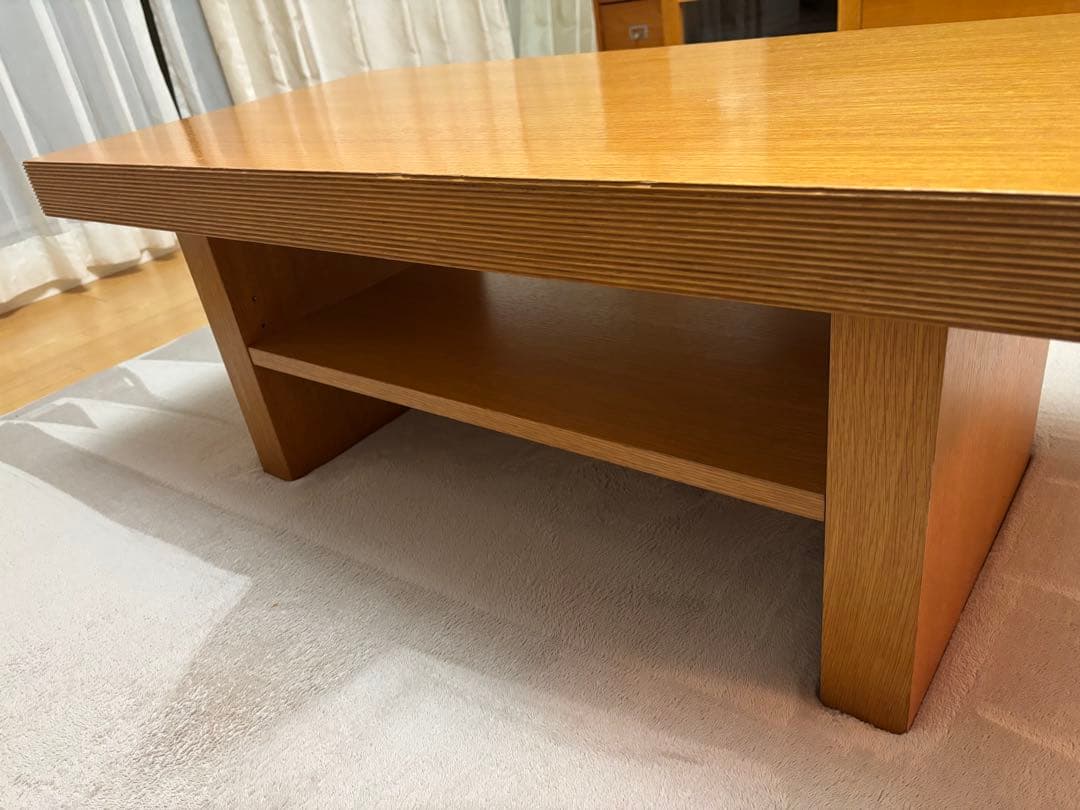 木製センターテーブル シンプルデザイン