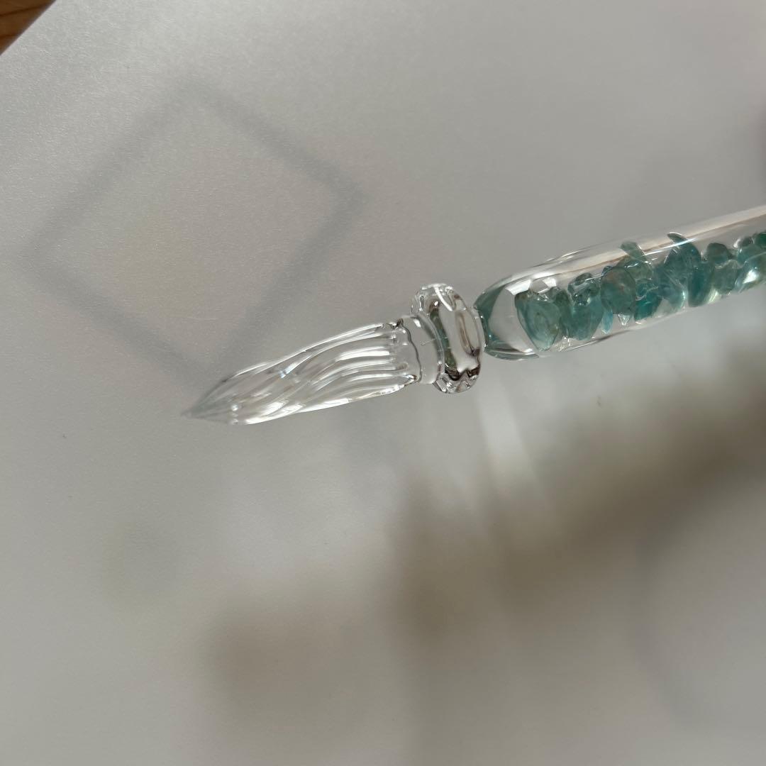 ストームグラス　アパタイト　ガラスペン　万年筆　インク