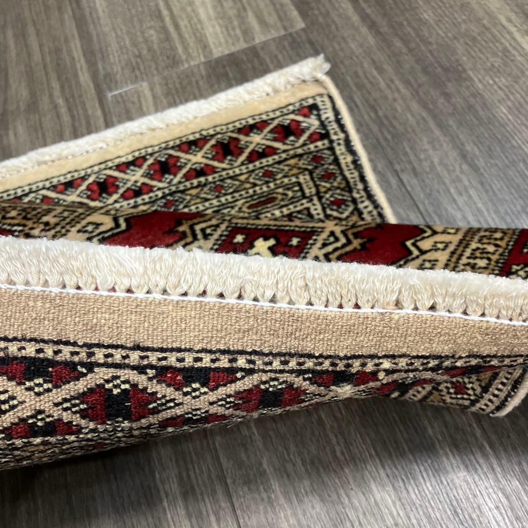 55x44cmトライバルラグ手織り絨毯カシミリヤンヴィンテージ アンテイーク絨毯