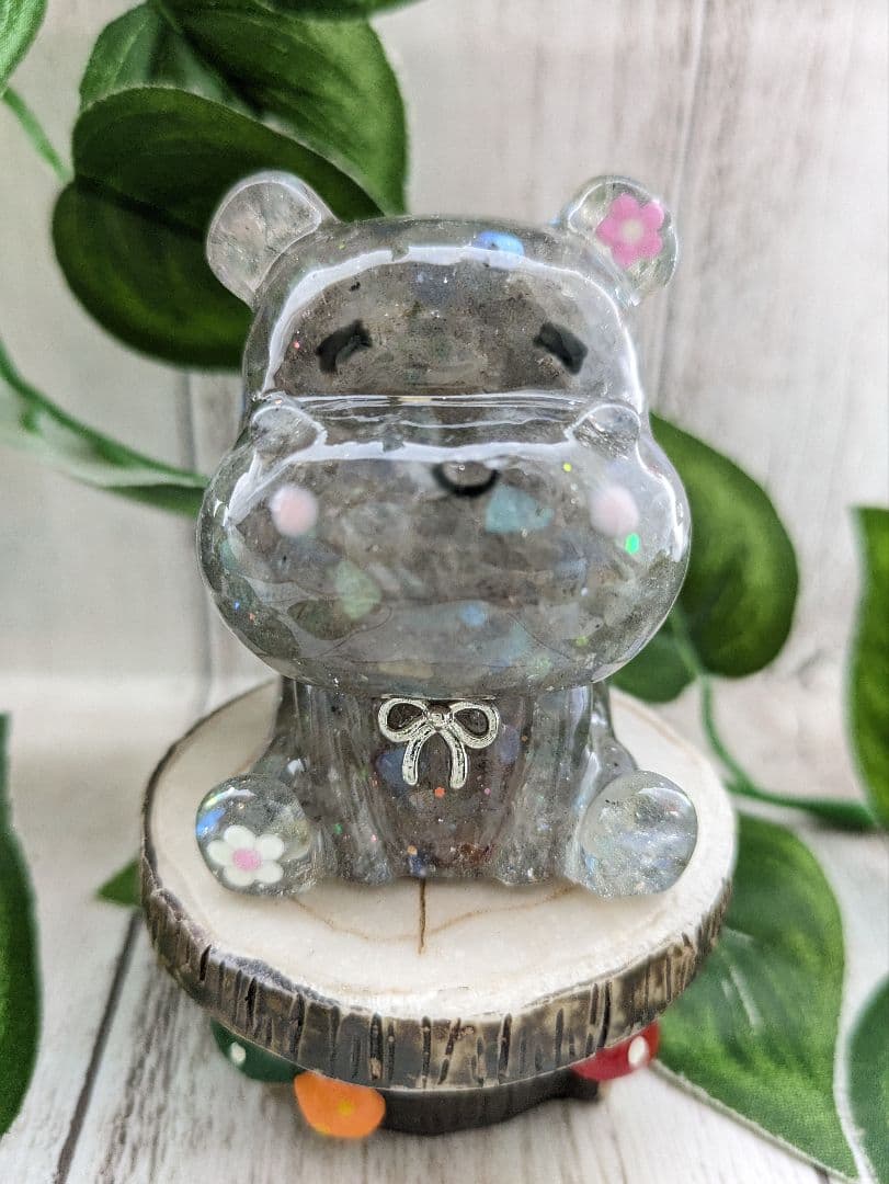 【やま】ひまわりカラーのお花ちゃん形オルゴナイト☆他８点