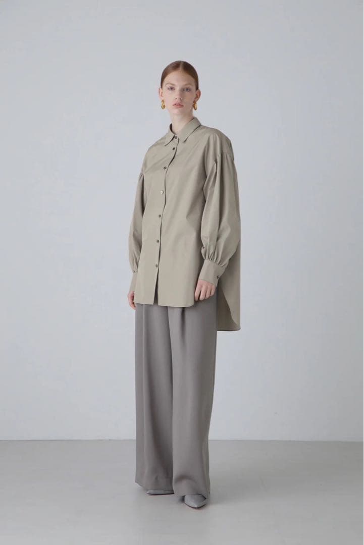 アドーア　THOMAS MASON Coブロードブラウス　現行品　24AW