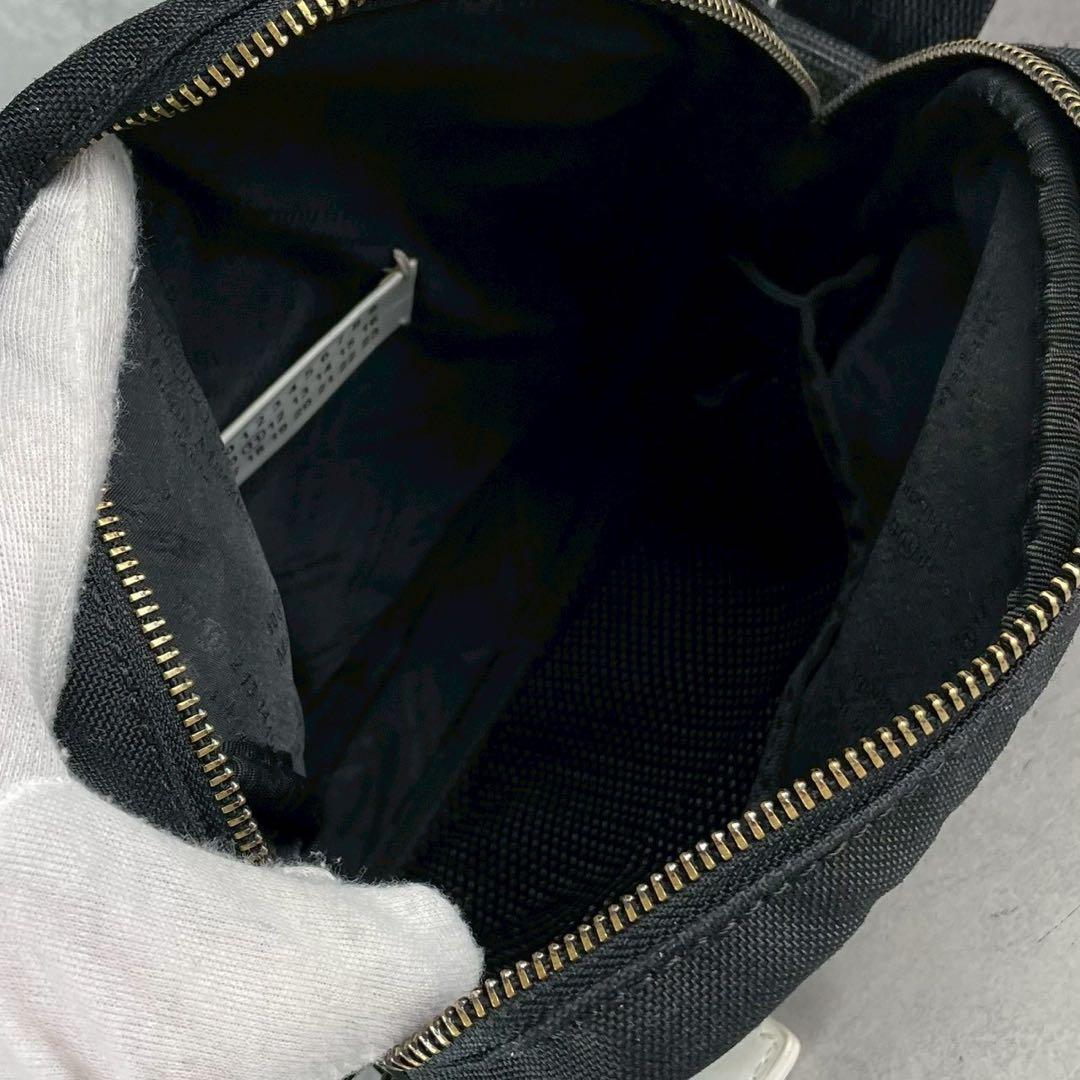 masa3284✨メゾンマルジェラ ショルダーバッグ 黒 4ステッチ 無地