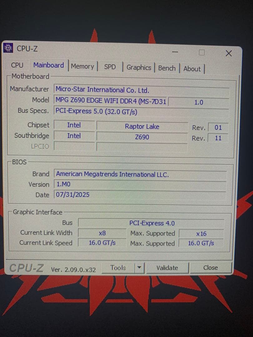 マザーボード MSI MPG Z690 EDGE WIFI DDR4