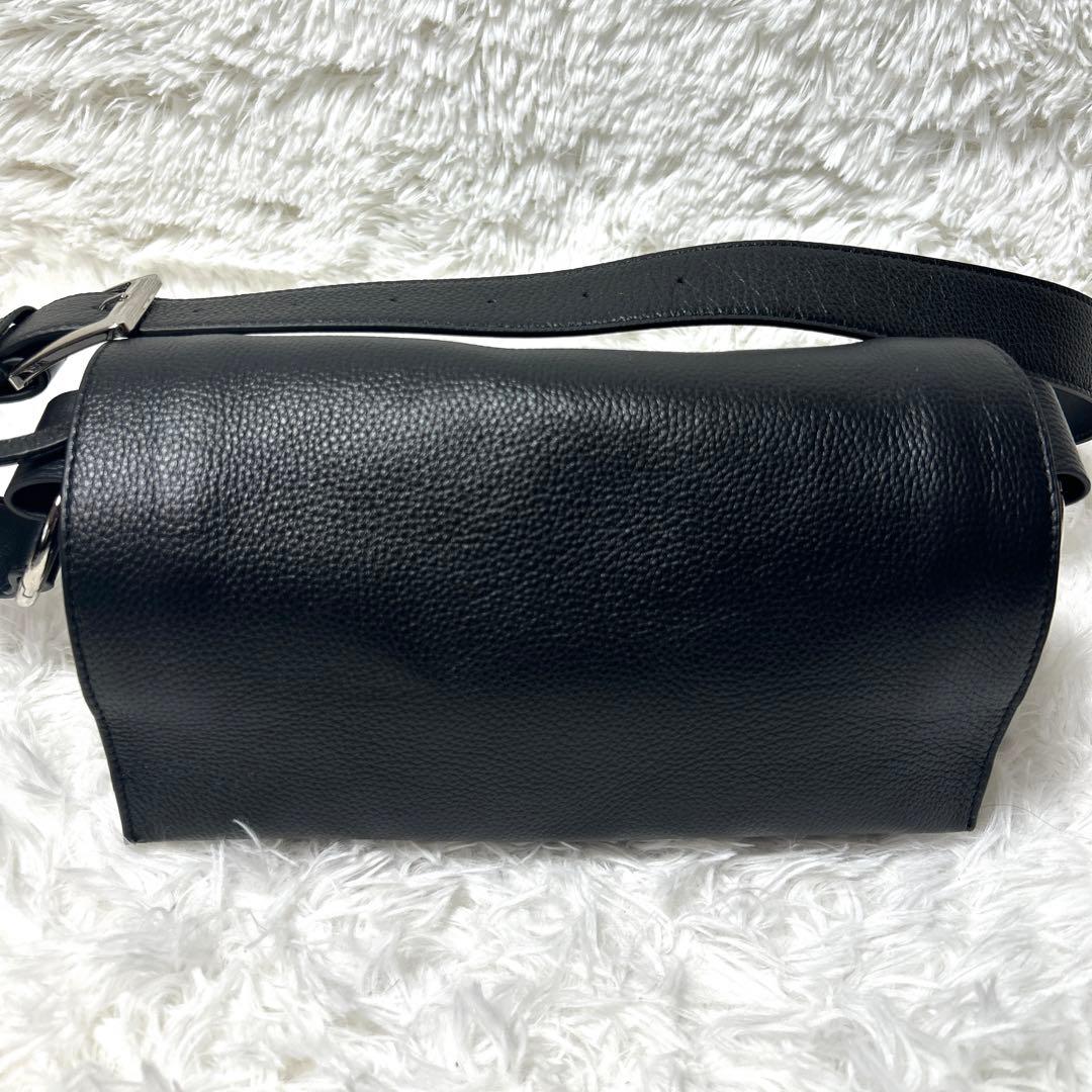 【極美品・未使用級】BEARDSLEY 2way レザーボディバッグ ブラック