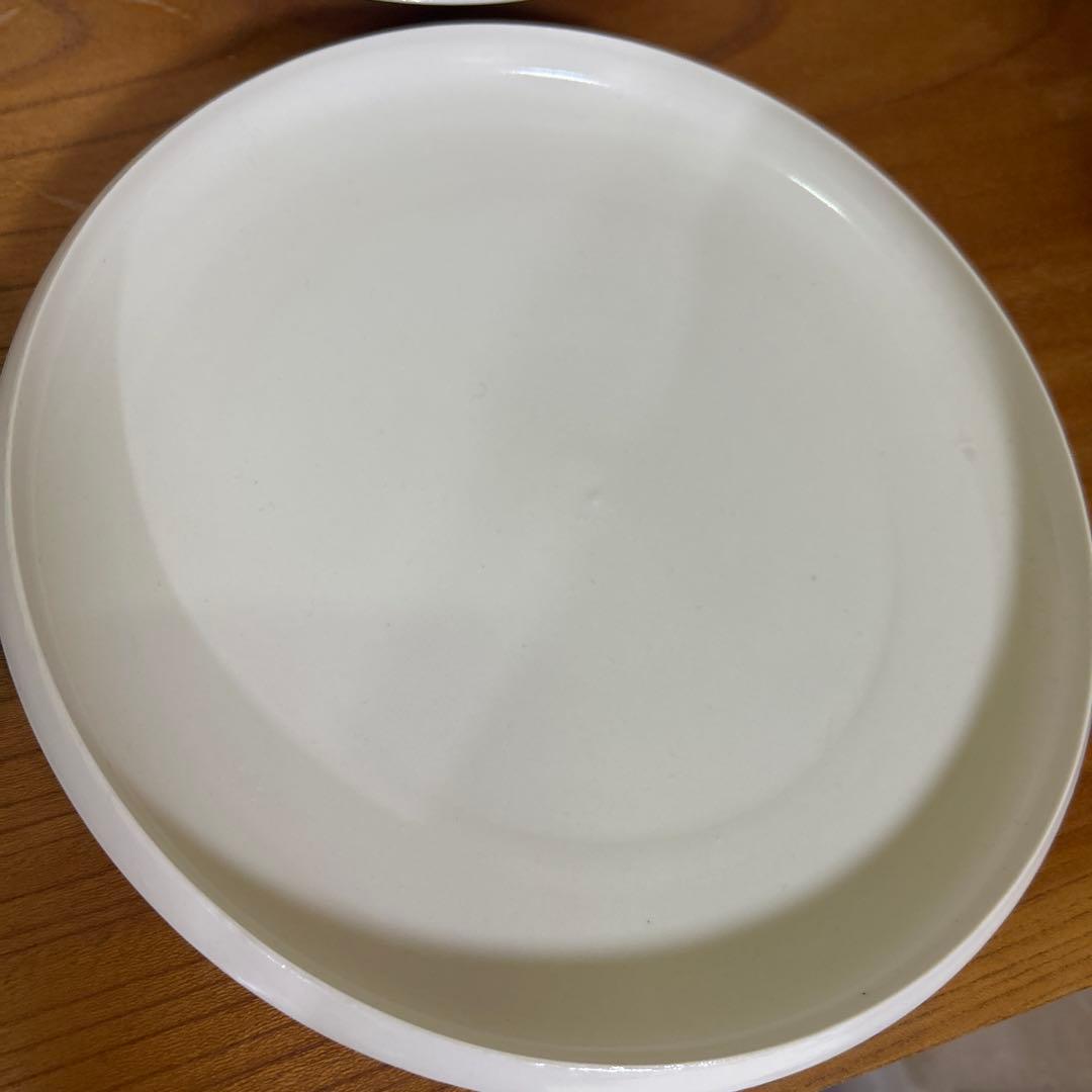 【美品】岩田哲宏　エッジプレート　白　8寸　24cm 4枚セット販売　1点チップ