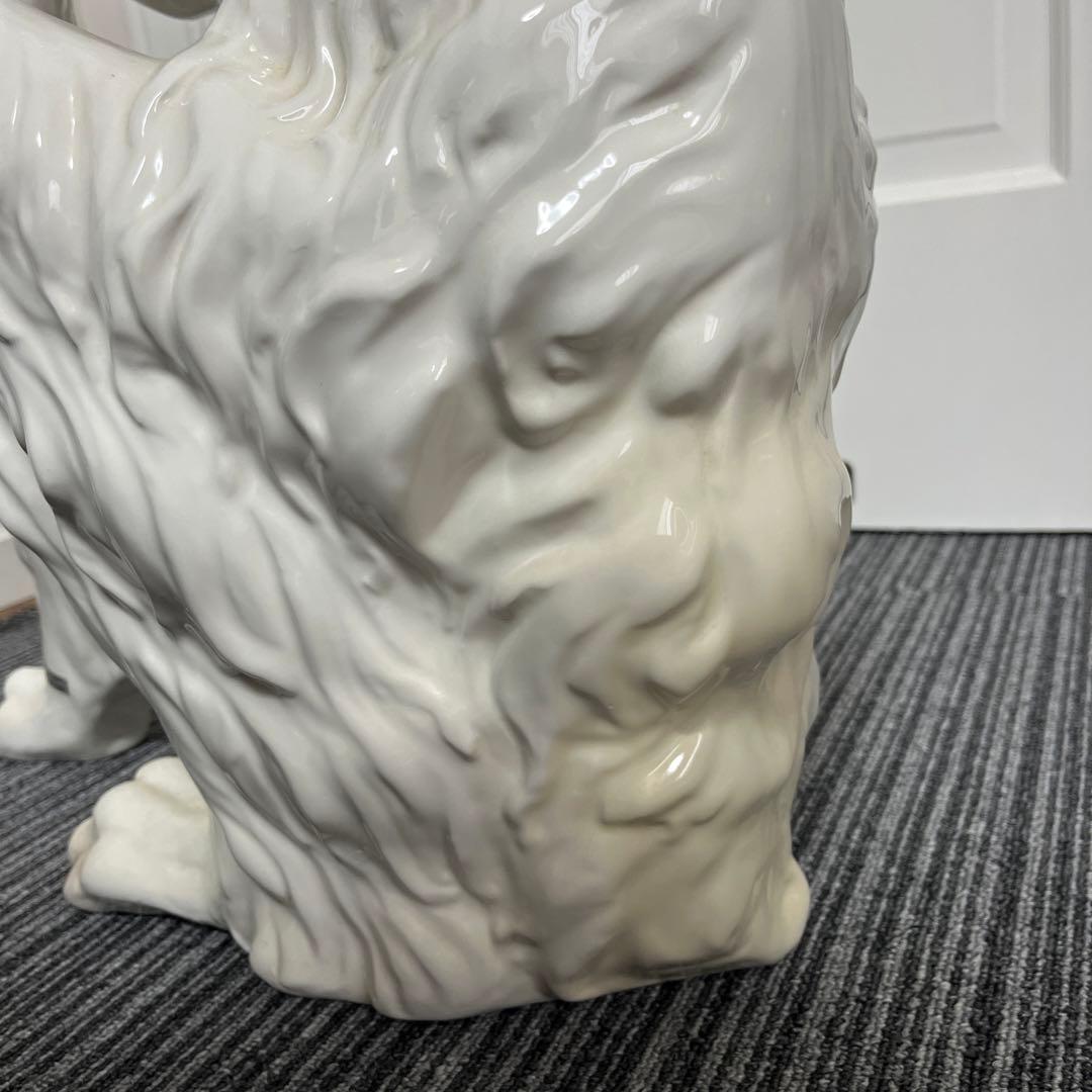 【美品】イタリー製　犬　置物　陶器　オブジェ　ガーデニング⭐︎引取限定⭐︎