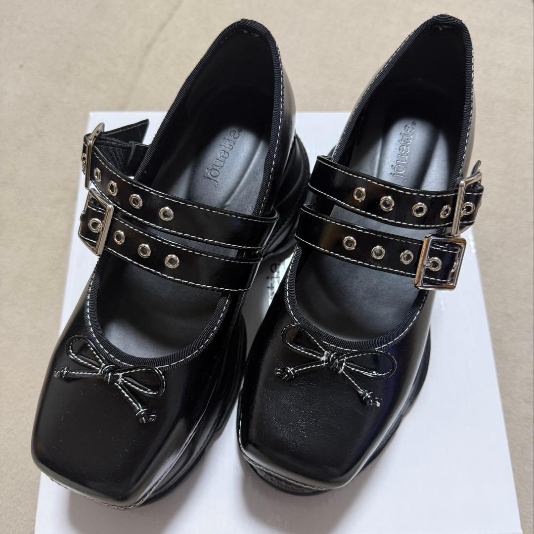 jouetie 厚底スニーカーソールバレエシューズ